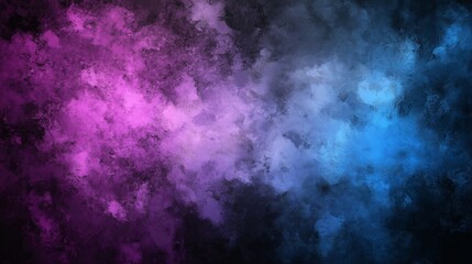 Fototapeta premium Vibrant Colorful Cloudscape in Purple and Blue – Atmospheric and Abstract Digital Art