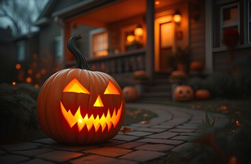 Orange Halloween background