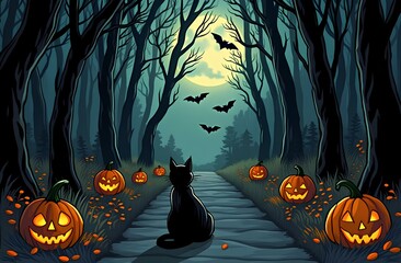 Крупный план черной кошки, стоящей на углу дома