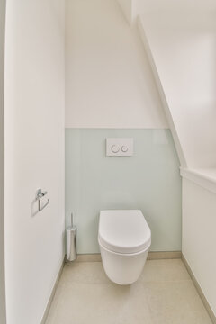 Modern minimalist bathroom with clean design