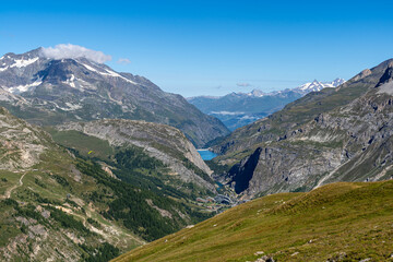 Lac de l'Ouillette, vicino al Col de l'Iseran, Val d'Isere, Francia