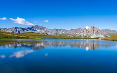 Lac de l'Ouillette, vicino al Col de l'Iseran, Val d'Isere, Francia