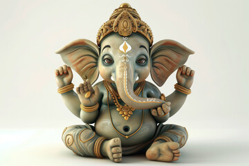 Fototapeta premium Hindu God Ganesha, Generative AI