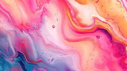 Abstract Swirls of Colorful Paint
