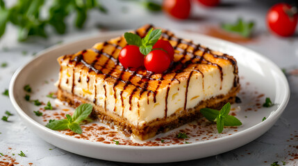 Tiramisu Dessert Marketplace Rainbow Lighting