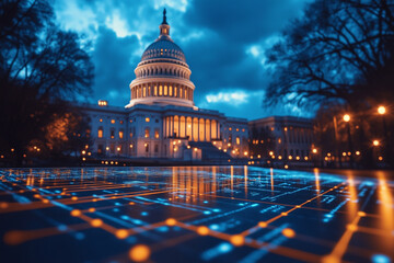 A B2G scenario where a tech company presents an innovative solution to a government body for approval.