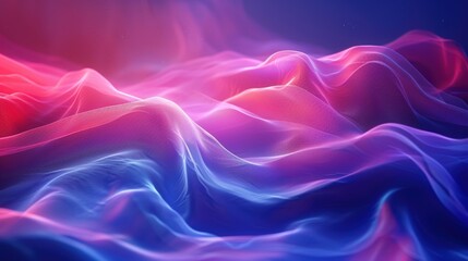 Obraz premium Vibrant abstract waves create a captivating, mesmerizing background for the eye