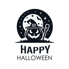 Will do happy halloween logo design
