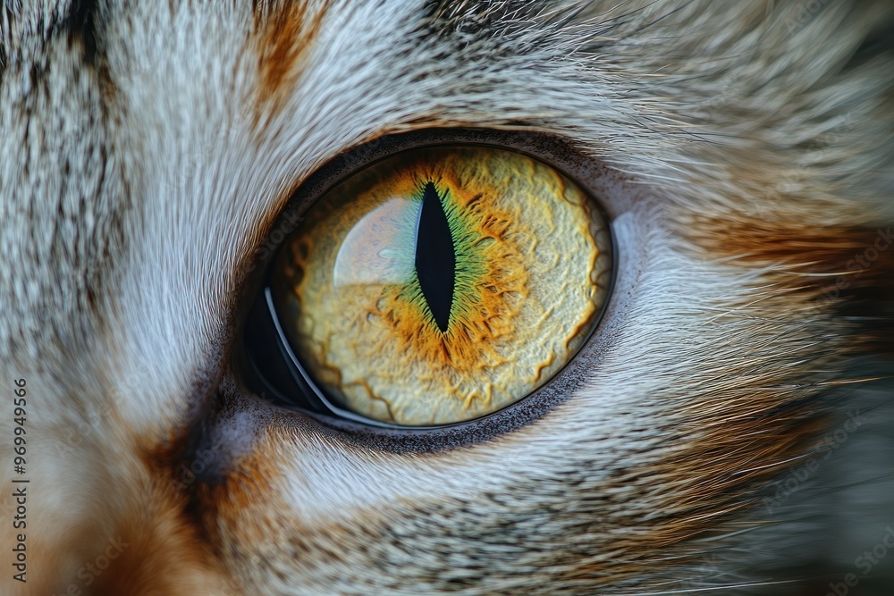 Canvas Prints Close-up of a Cat's Eye