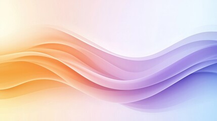 Fototapeta premium Radiant Gradient Blend in Deep Purples to Soft Oranges Abstract Background