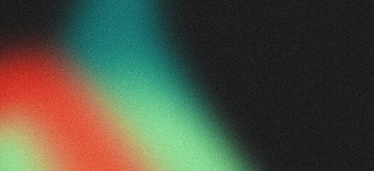 Noise texture grainy background, green red black abstract glowing color shape, dark retro banner poster header backdrop design