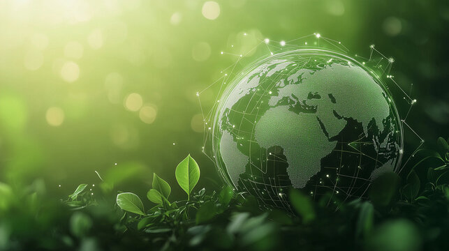 Green tech, sustainable development goals background