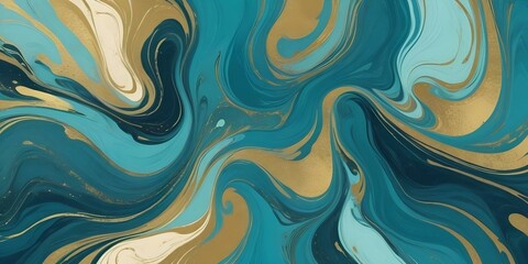 Fototapeta premium digital painting Swirling abstract patterns