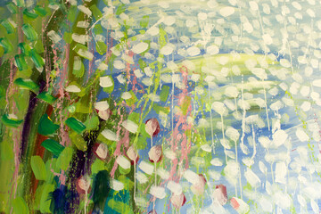 Detail of the Painting as a Background