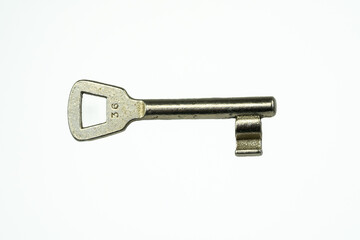 Door key with white background