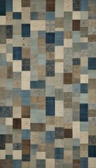 Fototapeta premium colorful patch work style rug or carpet with multi texture