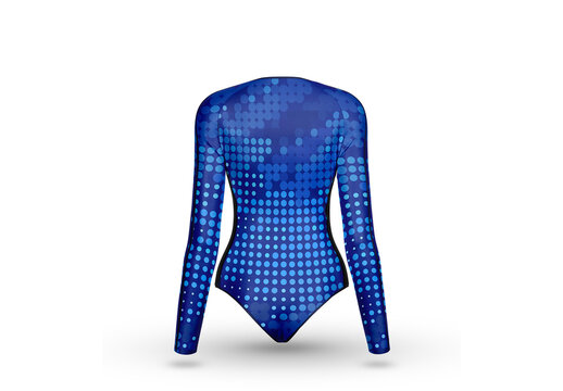 Athletic Swimsuit Mockup - Back View