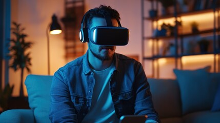 A tech enthusiast live streaming a review of the latest smartphone, interacting with viewers in real-time