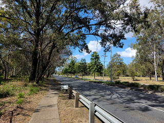 Walking path next to a Road