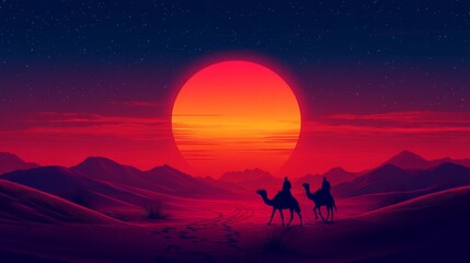 Fototapeta premium Islam banner design background. Social media posts. Muslim Holydays concept: Ramadan Kareem, New Year. The symbol of the Islamic religion and a empty space for text.
