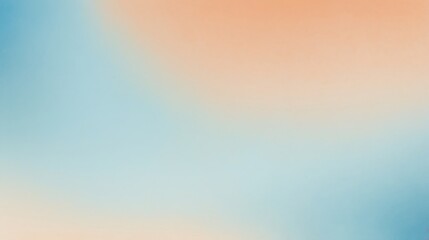 Obraz premium Soft Peach and Blue Gradient Background - Tranquil Abstract Design