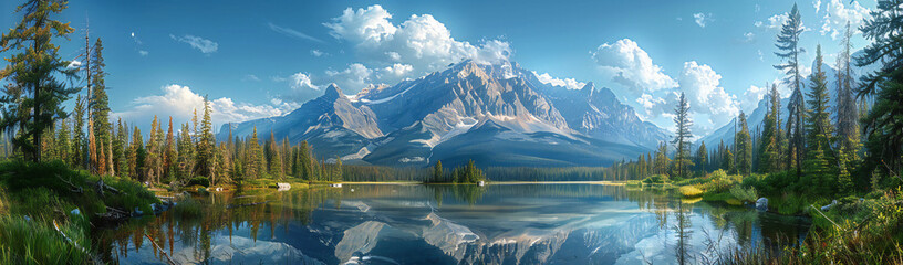 Dramatic Banff National Park Landscape