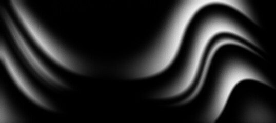 Abstract Swirl Black White Gray Background, Noisy Grainy Backdrop Texture, Banner Poster Design Copy Space