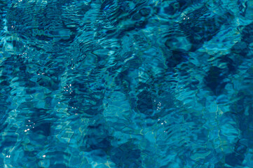 Fototapeta premium A close up image of a hot tub with blue water