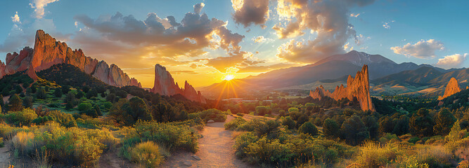 Garden of the Gods Panorama