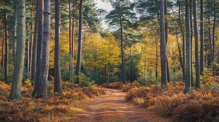 Autumnal Forest Path