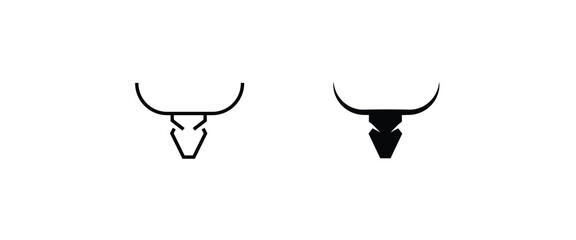 Cow, farm animal line icon. beast vector, sign, symbol, logo, illustration, editable stroke, flat design style isolated on white
