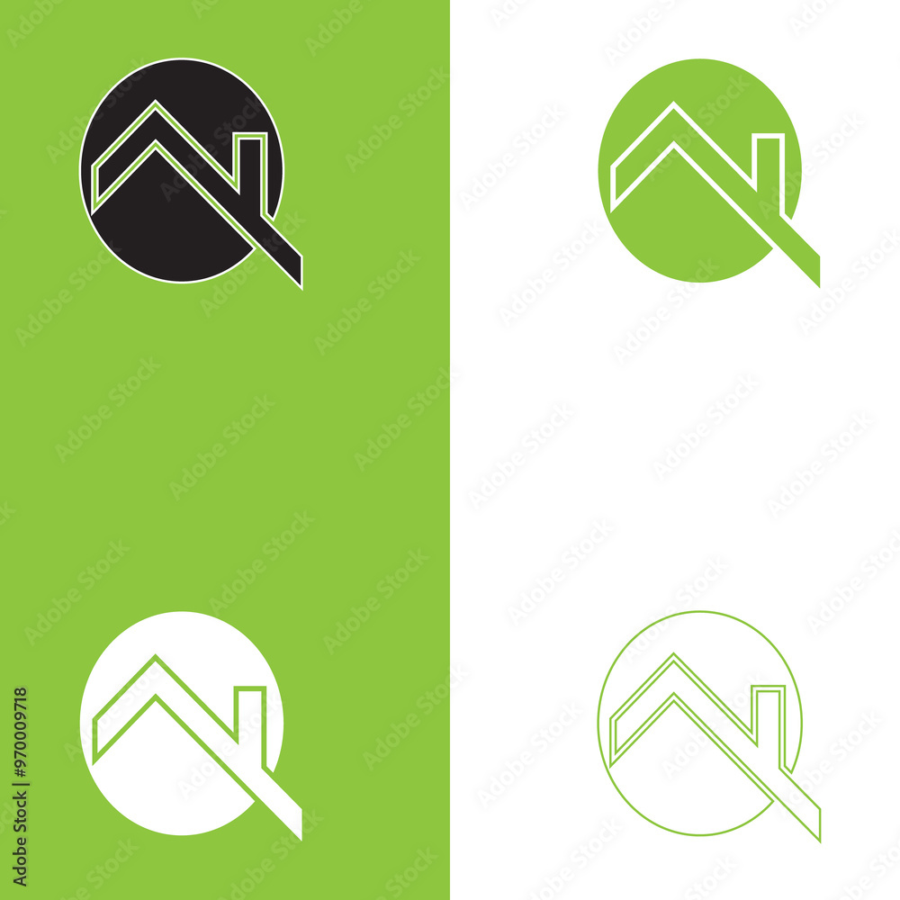 Wall mural home business logo [vector]