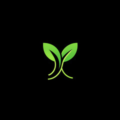 Fototapeta premium logo for health in green AI generated