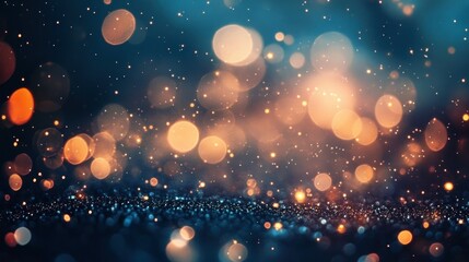 Obraz premium Abstract Glittering Background with Bokeh Lights and Texture