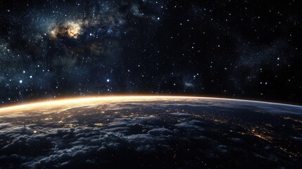 Night Earth From Space.