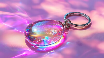 Iridescent Key Chain.