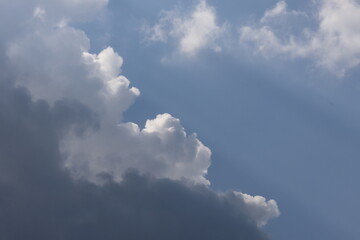 blue sky with clouds