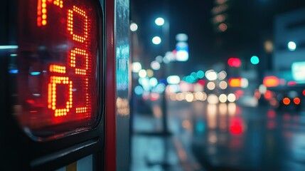 Obraz premium Night City Lights Display