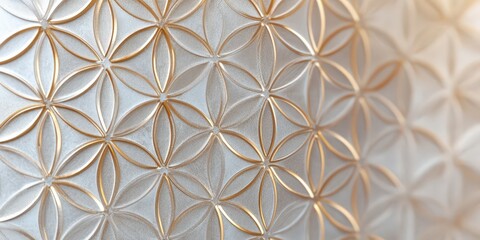 Serene and harmonious geometric pattern for interior design and decoration.