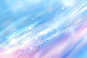 Ethereal Blue and Pink Abstract Background with Sparkling Effects