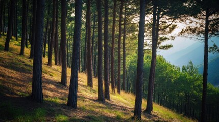 Pine Forest Landscape