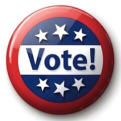 vote button with flag