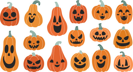 Cute pumpkins collection