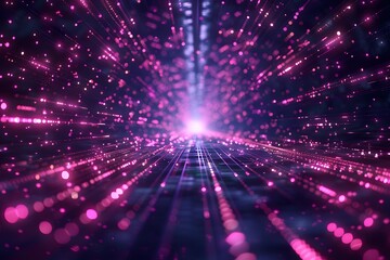 Fototapeta premium A Stunning Visual of Light and Energy in a Cosmic Space