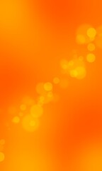 Defocused lights on orange blurred background