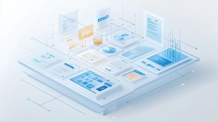 Abstract 3D Visualization of Data and Information