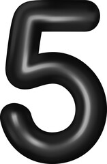 black number 5