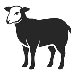 vector silhouette of sheep