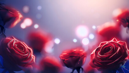 red rose on the background for valentine's day