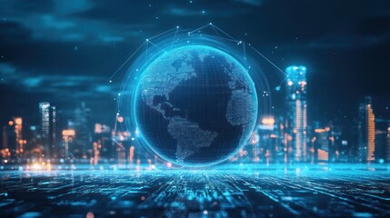 Global Network and Cityscape